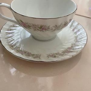 Teahouse Rose Dansico Japan Cup and Saucer