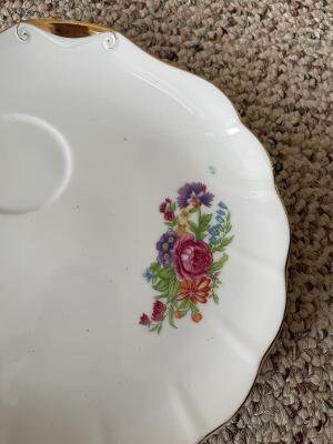 Nasco Del Coronado Japan Hand Painted Floral China Snack Sets. Vintage ...