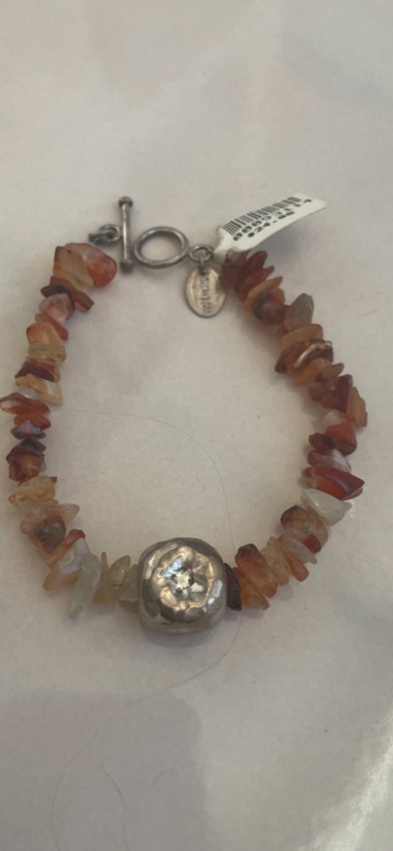 Handpicked Brand Carnelian Stone Bracelet NWT