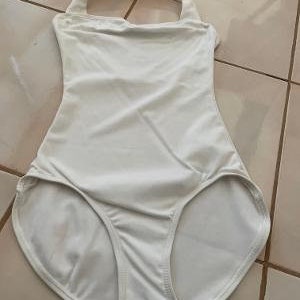 Child&#39;s Capezio White Leotard. Vintage. Medium