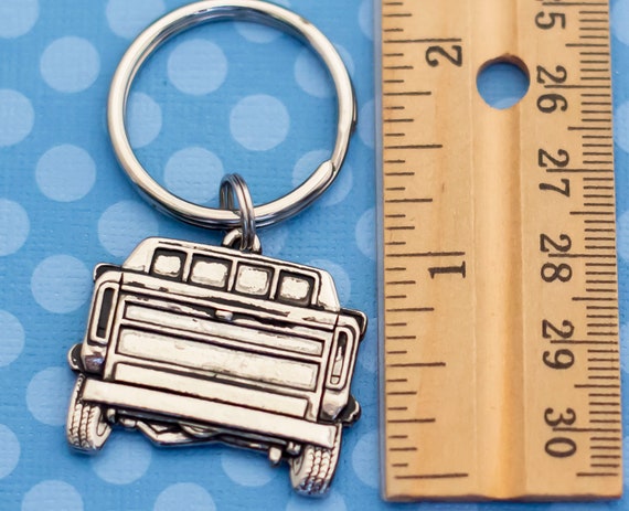 Vintage Car Silver Tone Keychain by Avon - M12 - image 2