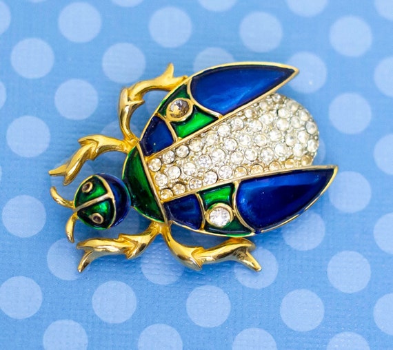 Broche Vintage En Forme D'insecte (mouche, Abeille Ou Scarabée) - Occasion En Bon état