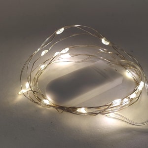 6.5 FT 20 LED String Fairy Lights Copper Wire Battery Powered Waterproof Decor Different Colors Available US Seller Warm White