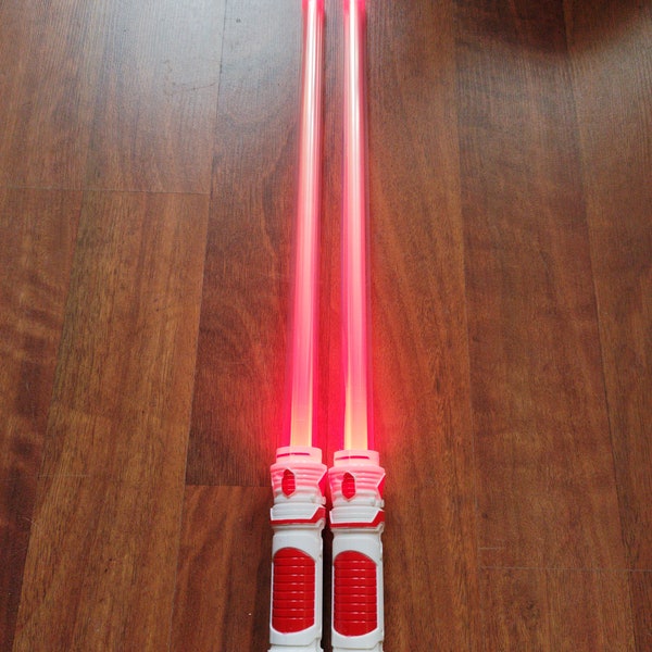 Light up LED Sword Flashing Color Changing Lightsaber For Kids can turn to Darth Maul Double-Blade Lightsaber