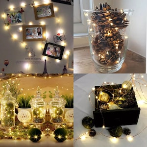 6.5 FT 20 LED String Fairy Lights Copper Wire Battery Powered Waterproof Decor Different Colors Available US Seller image 8