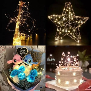 6.5 FT 20 LED String Fairy Lights Copper Wire Battery Powered Waterproof Decor Different Colors Available US Seller image 7