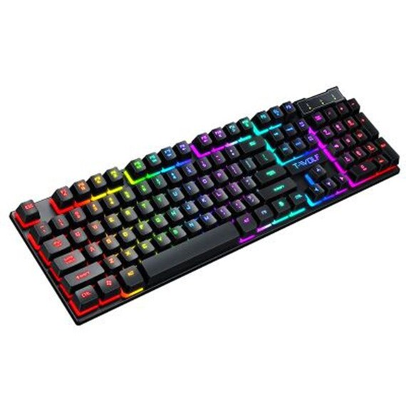 Gaming Luminous Wired Keyboard Etsy