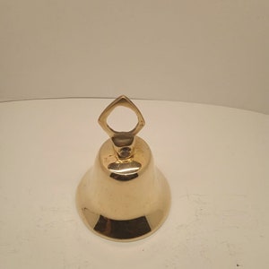 Campanello vintage piccolo in ottone massiccio/Cupido/Angelo a tema "Suonare la batteria"/Campanello in ottone/Campanello piccolo