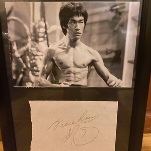 Bruce Lee autograph hand signed rare +COA