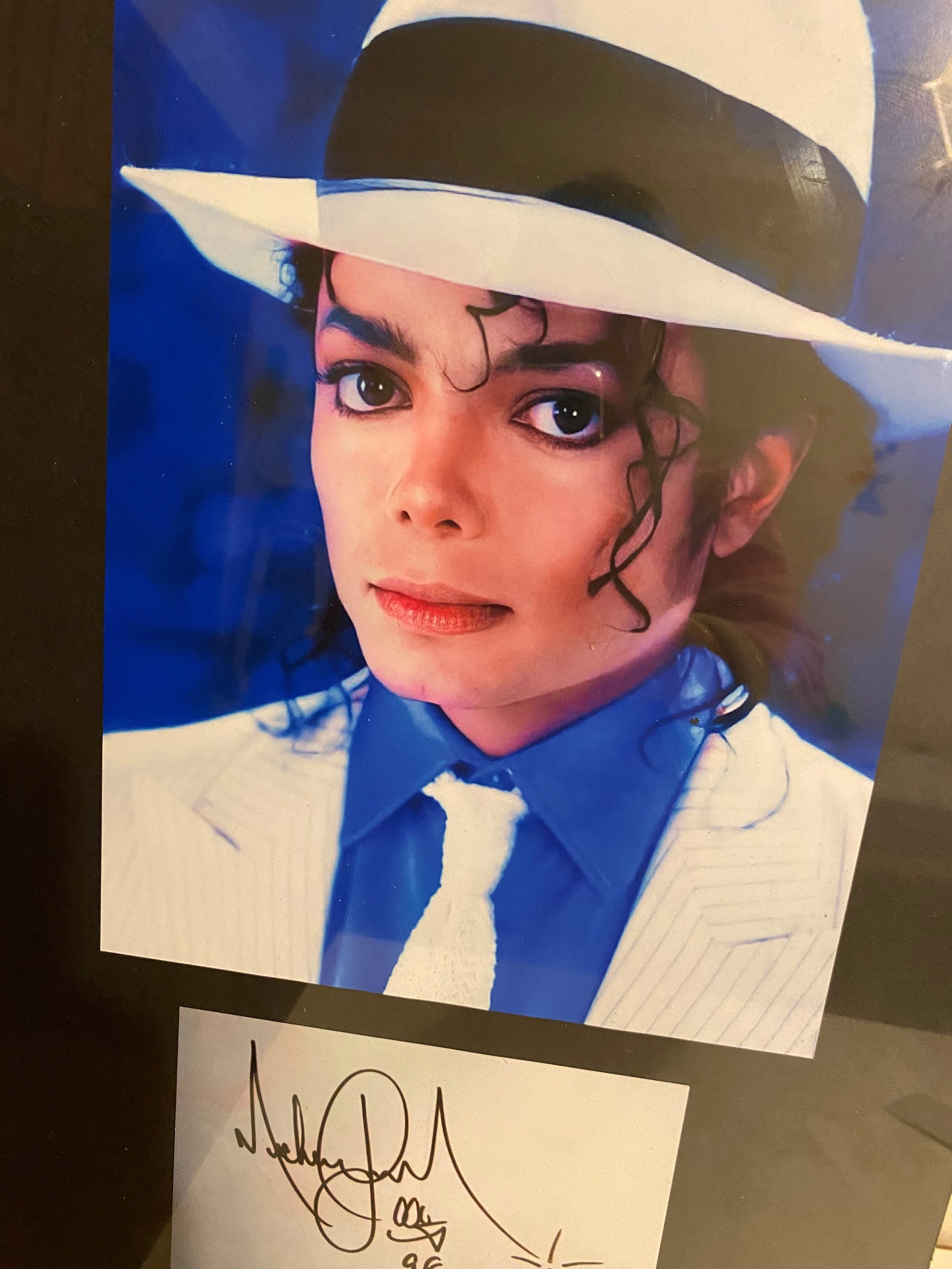 Michael Jackson Signed Autograph Photo Etsy