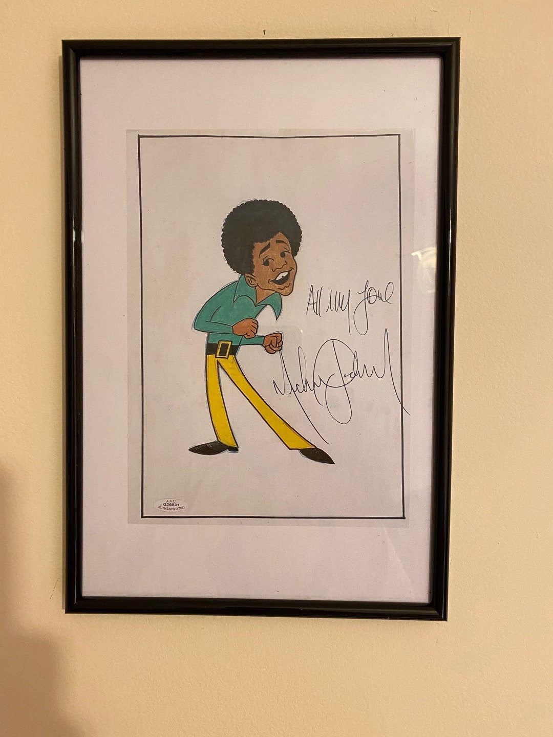 Michael Jackson Signed Autograph Drawing Reprint Etsy