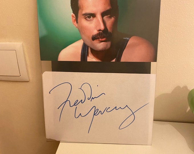Freddie Mercury Queen Signed Autograph Photo Etsy