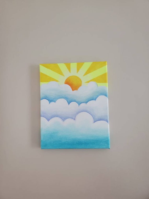 Just a simple painting on a small canvas #paintingasmr