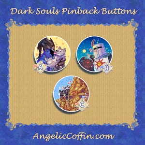 Dark Souls Soulsborne Pinback Buttons