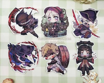 Bloodborne Sticker, Hunter, Doll, Lady Maria, Eileen, Alfred, Micolash, Soulsborne Vinyl Sticker