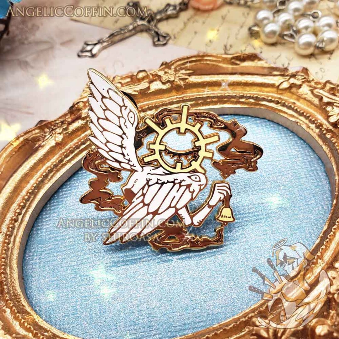 Angel of Miracles, Biblically Accurate Angel Pin, Angelcore Pin