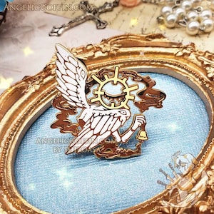 Angel of Miracles, biblically accurate angel pin, angelcore pin, occult pin, Gold finish