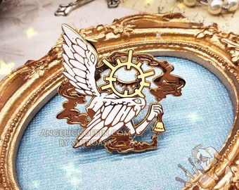 Angel of Miracles, biblically accurate angel pin, angelcore pin, occult pin, Gold finish