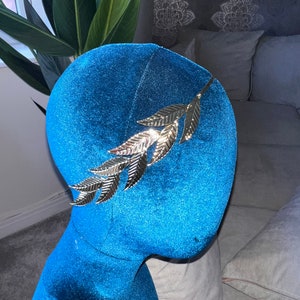 Fairy Goddess Crown, Laurel Wreath,Greek Goddess Grecian, Roman Halo Olive Leaf Flower branch Headband Gold