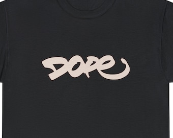 Dope Design T-Shirt, Unisex Heavy Cotton Tee, Original Hand Sketched Graffiti Shirt, Urban Wear