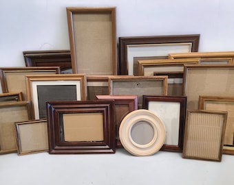 Wood Frames | Gallery Wall Frames | Vintage Gold Frames | Choose Your Quantity | Travel Photo Wall | Nursery Room Photo Wall | VTG Frames