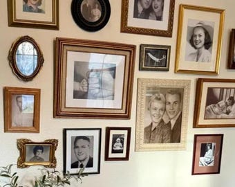 Assorted Frame Bundle | Mix and Match Picture Frames | Gold Frames | Wood Frames | Thrifted Frames | Second Hand frames | Real Frames