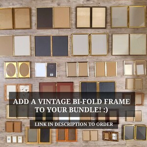 Wood Frames Gallery Wall Frames Vintage Gold Frames Choose Your Quantity Travel Photo Wall Nursery Room Photo Wall VTG Frames image 9