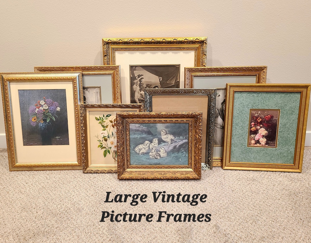 Large Vintage Frames and Photos Choose Your Frame Gallery Wall Frames