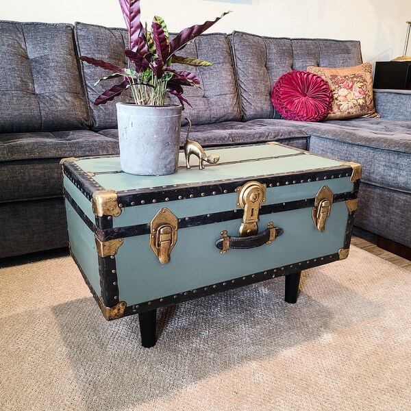 Vintage Trunk Coffee Table Etsy