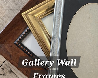 Assorted Frame Bundle | Mix and Match Picture Frames | Gold Frames | Wood Frames | Thrifted Frames | Second Hand frames | Real Frames