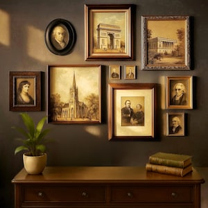 Historical Photo Gallery Wall | Vintage Picture Frames | Gallery Wall Frame Set | Assorted Frame Bundle | Vintage Picture Frames