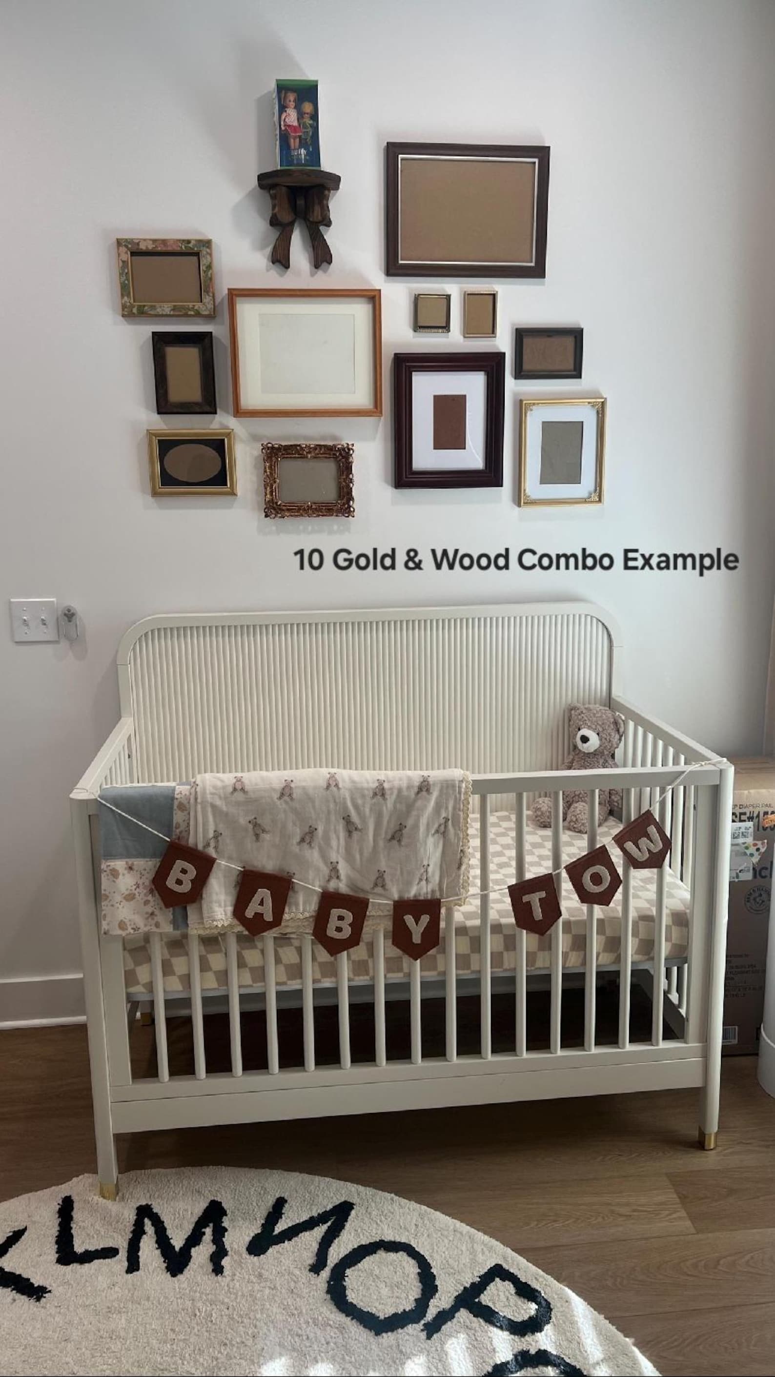Nursery Gallery Wall | Real Picture Frames | Mix and Match Picture ...
