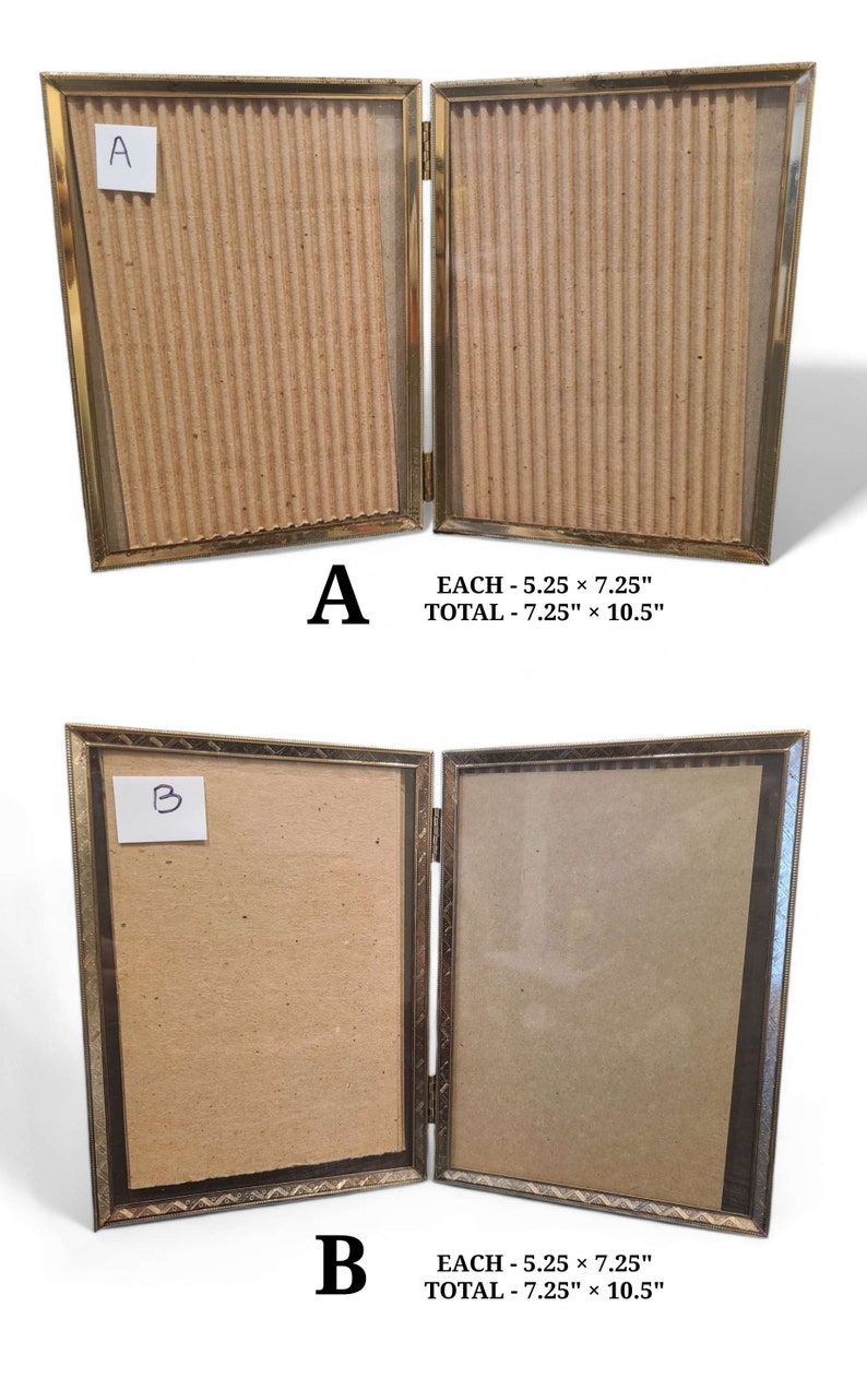 Bifold Frames Trifold Frames Vintage Frames and Photos Etsy