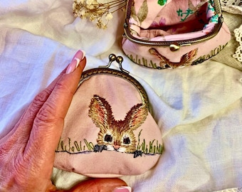 Handmade Embroidered Coin Purse Wallet — Cute Small Wallet for Girls & Women — Gift Idea“
