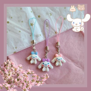 Cute Bunny Phone Charm - Handmade - Keychain - Accessory - Perfect as Gift