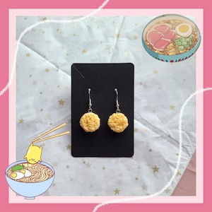 Schattige Ramen-noedeloorbellen - Sieraden - Handgemaakt - Accessoire - Perfect als cadeau