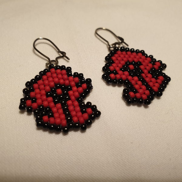 World of Warcraft, horde, wow, earrings beads, for the horde