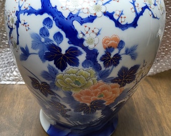 Vintage japonés arita ware flor jarrón base porcelana Fukagawa agencia doméstica imperial, Japón, porcelana, Fukagawa-Seiji