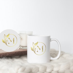 Personalized Name Mug for Women & Girls - Custom Name Coffee Mug - Name Coffee Cup Floral Design - Personalized Gift for Her - Mug With Name