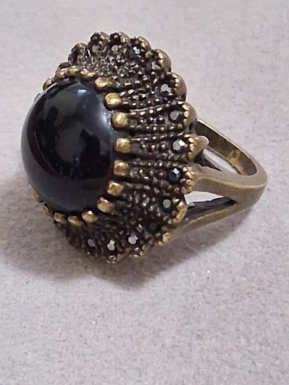 Premier Designs Imperial statement ring, black ag… - image 10