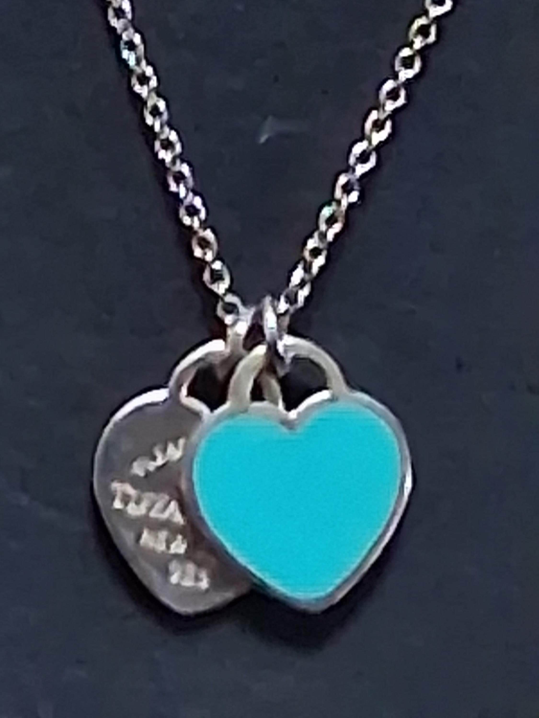 Tiffanys blue heart necklace - Etsy 日本