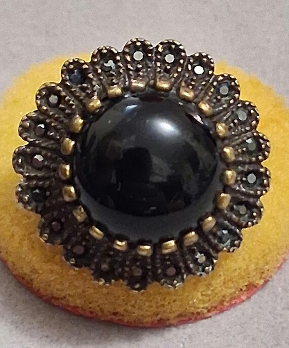 Premier Designs Imperial statement ring, black ag… - image 9