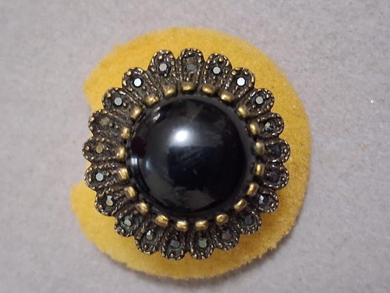 Premier Designs Imperial statement ring, black ag… - image 2