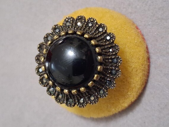 Premier Designs Imperial statement ring, black ag… - image 3