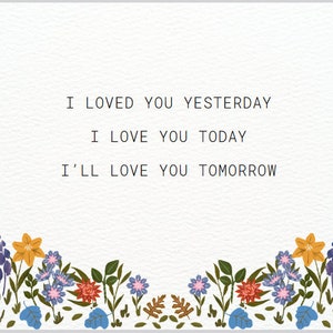 I Loved Your Yesterday - It Was Always You Hallmark Quote (5x4 inch) Card - Digital Download, Hallmark Movies Gift, Christmas