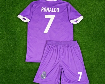 Cristiano Ronaldo #7 Real Madrid 2016/2017 Away Kids Soccer Jersey, Football jersey, Trikot
