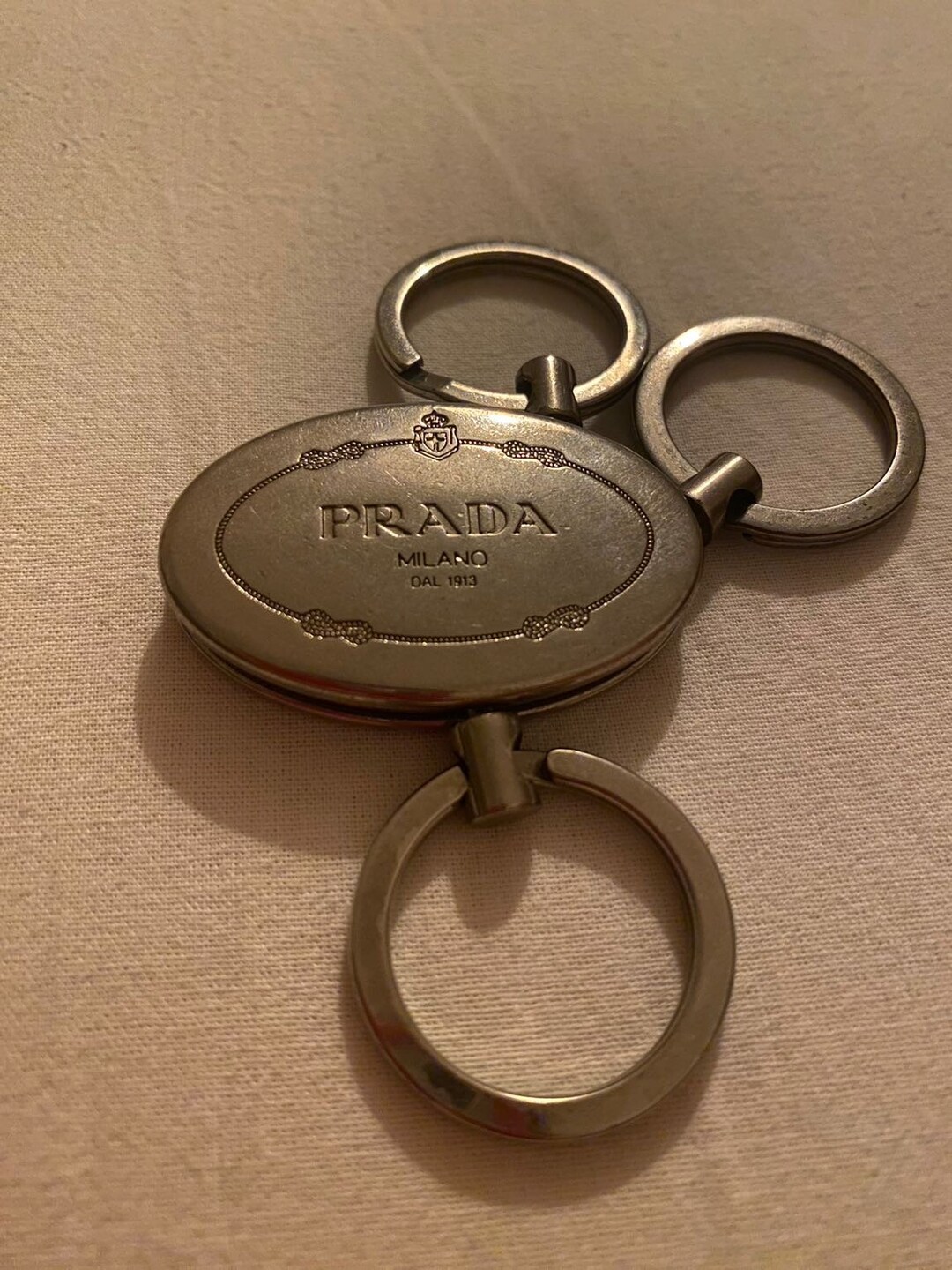 Vintage PRADA Keyring Keychain Bag Charm Accessories Etsy