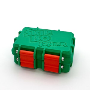 Skip-Bo Junior Kartenbox aus dem 3D-Drucker – Cajas prácticas para el juego, SkipBo Junior