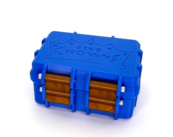 3D-gedruckte Kartenbox für das Spiel 5 Kronen | 5Kronen Spielkartenhülle, Spielkartenbox