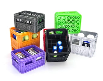 Praktische Boxen zur Batterieaufbewahrung, Bierkiste für Batterien